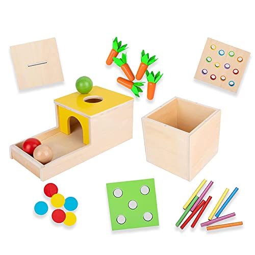 Montessori Box Play Kit, Early Child Development Learning Material for 1-3 Years Old Babies (Play Kit, 4 for 1) Tiger Montessori