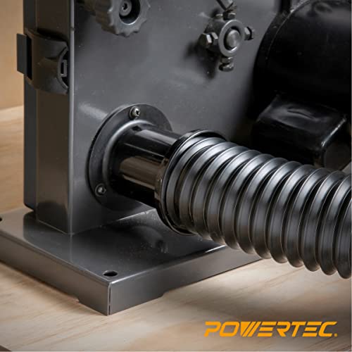 POWERTEC 70208V 2-1/4 Inch Dust Collection Flexible Hose Kit,Black POWERTEC