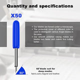 50PCS Replacement Deep Point Blades Compatible with Explore Air/Air 2/Air 3/, Cut Blade Compatible with Maker/Maker 3/Expression Machines, Cut Aleybloodes