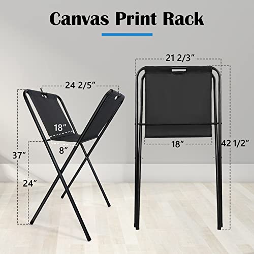 Falling in Art Canvas Print Rack, Display Rack for Posters, Holds Artwork, Prints, Panels, Canvas Art for Shows & Storage - WoodArtSupply