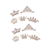 ABOOFAN 10 Pcs Natural Wood Slices Unfinished Natural Wood Slice Crown Pattern Slices Pendant Wooden Mix ABOOFAN