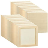 48 Pcs 6 x 6 Inch Pine Wood Panel Boards Unfinished Square Wood Panels Painting Panel Boards for Crafts Paint DIY Drawing Pouring Art Projects Kathfly