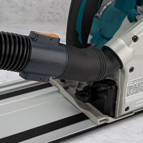 POWERTEC 70355 Dust Collection Hose Kit | 10' Hose with 1 Quick Connector 2-1/4" to 2-1/2" OD and 2 Fittings for Woodworking Power Tools, Wet/Dry POWERTEC