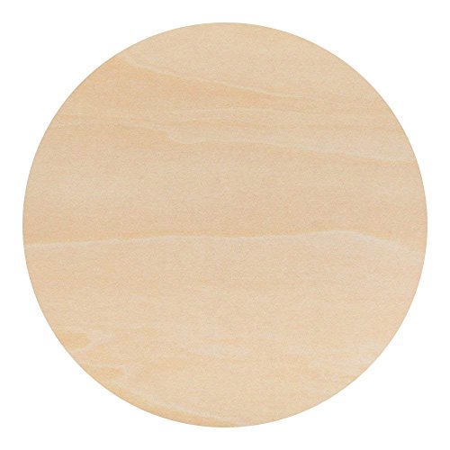 Creative Hobbies 12 inch Round Circle Cutout Shapes, DIY Unfinished Wood Craft Shape - Pack of 3, Ready to Paint or Decorate