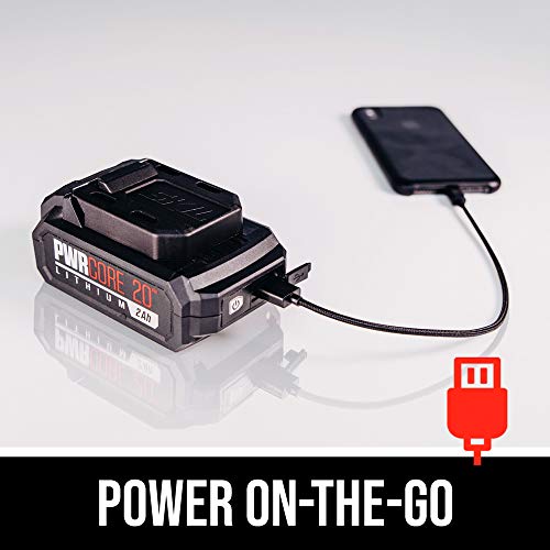 SKIL PWRCore 20 Brushless 20V 6-Tool Combo Kit, Included 2.0Ah Lithium Battery, 4.0Ah Lithium Battery and PWRJump Charger - CB7443-21 Skil