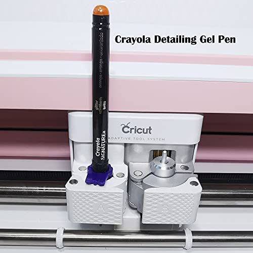 8 Packs Pen/Marker Adapter Set Compatible with Cricut (Explore Air,Air 2,Air 3, and Maker,Maker 3),Pen Adapter Compatible with Sharpie/BIC/Crayola LiangHuLo