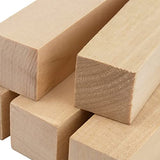 KEILEOHO 20 Pack 4 x 1 x 1 Inch Basswood Carving Blocks, Soft Basswood for Wood Carving, Unfinished Basswood Carving Whittling Blocks Solid Wooden KEILEOHO