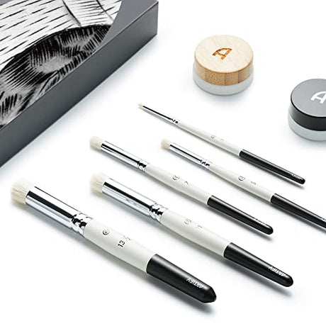 ARTIFY Drybrush Set Dry Brushes: Professional-Grade Dry Brush for Effortless Miniature & Model Painting - 5 Sizes Hobby Small Fine Detail Paint ARTIFY art supplies