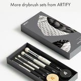 ARTIFY Drybrush Set of 5 Sizes: Expert Series Dry Brush for Effortless Miniature, Model, Ceramics, Citadel Painting - Hobby Detail Small Acrylic Oil ARTIFY art supplies