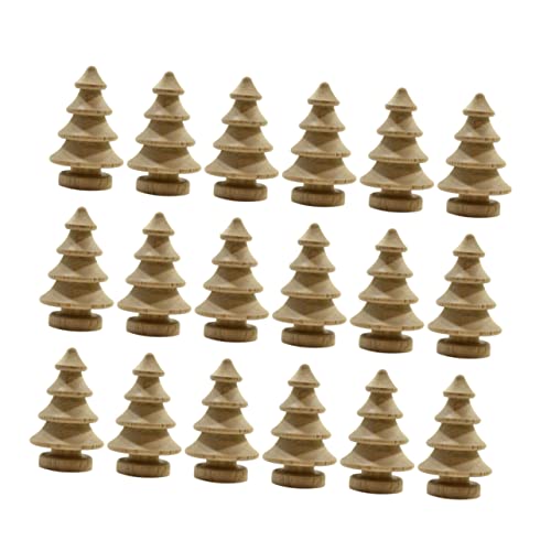 NOLITOY 20pcs Miniature Wood Trees Wooden Peg Figures Blank Peg People Christmas Craft Supplies Unfinished Wood Snowman Unfinished Peg Dolls NOLITOY
