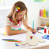 Heifer Cutout Unfinished Wood Cow Country Farm Wooden Door Hanger Wood Cutouts Blank Wood Cow Slice with Ribbon and Twine for DIY Crafts Country Weysat