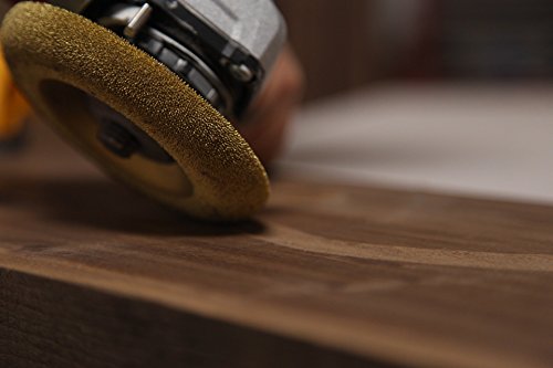 Kutzall Original Shaping Disc - Fine, 4-1⁄2" (114.3mm) Diameter X 7⁄8" (22.2mm) Bore - Coping Woodworking Angle Grinder Attachment for DeWalt, Bosch, Kutzall