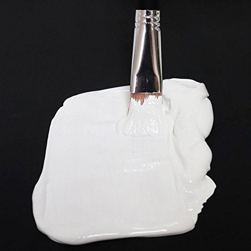 Mont Marte Discovery School Acrylic, Titanium White, 1/2 Gallon (2 Liter). Ideal for Students and Artists. Excellent Coverage and Fast Drying. Pump Mont Marte
