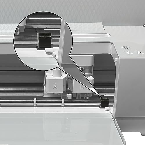 12-Pack Retaining Clip Rings Compatible with Cricut Maker Rubber Roller Replacement Parts - Keep Rubber Roller in Place, Retention Clamps Compatible ARSUNOVO