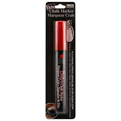 Uchida 483-C-2 Chisel Tip Bistro Chalk Marker, Red UCHIDA