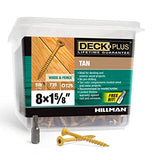 Deck Plus 48412 Wood Screws #8 x 1-5/8", Tan, 5lb Box - WoodArtSupply