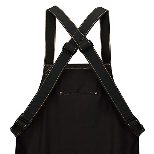 Red Kap mens Shop work utility aprons, Prewashed Black, 28W x 36L US Red Kap