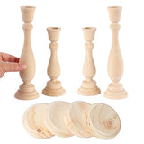 Unfinished Wood DIY Pillar Candle Stands Kit by Factory Direct Craft for Crafting and Creating Factory Direct Craft