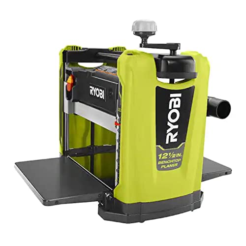 RYOBI 15 Amp 12-1/2 in. Corded Thickness Planer with Planer Knives, Knife Removal Tool, Hex Key and Dust Hood, Green, (AP1305) - WoodArtSupply