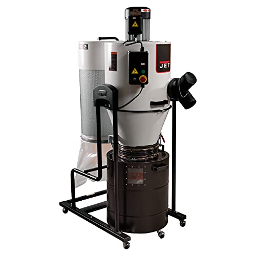 JET JCDC-2 Cyclone Dust Collector, 2-Micron Filter, 938 CFM, 2 HP, 1Ph 230V (717520) - WoodArtSupply