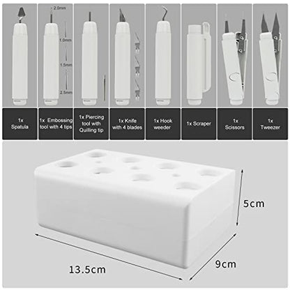 Enjoy Myself Pen-Shape Vinyl Weeding Tool Kit with Storage Box, Basic Weed Removal Tools Set for Cricut/Silhouette/Sizzix/Siser HTV/Oracal - WoodArtSupply