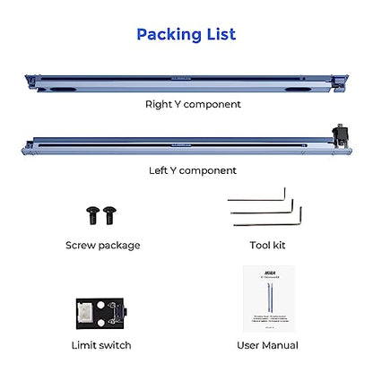 IKIER Extension Kit for IKIER K1/K1 Pro/K1 Ultra/K1 Pro Max Laser Engraver, Expand The Laser Engraving Area to 29.5" x 16.1", Longer Laser Engraving