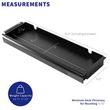 VIVO Extra Large 33 inch Under Desk Sliding Pull-out Drawer or Keyboard Tray for Office Desk, Oversized Storage for Sit Stand Workstation, Slim VIVO