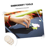 VILLCASE 3 Sets Embroidery Material Pack Punch Needle Embroidery Kits Beginner Embroidery kit Unfinished Stitchwork Art Craft kit for Kids Handy VILLCASE