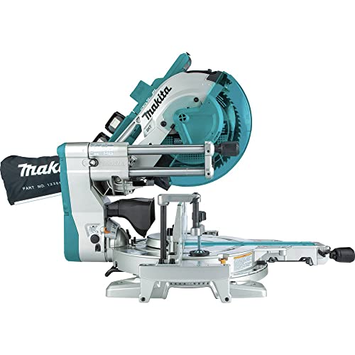 Makita XSL08PT 18V x2 LXT Lithium-Ion (36V) Brushless Cordless 12" Dual-Bevel Sliding Compound Miter Saw Kit, AWS Capable & Laser (5.0Ah) Makita