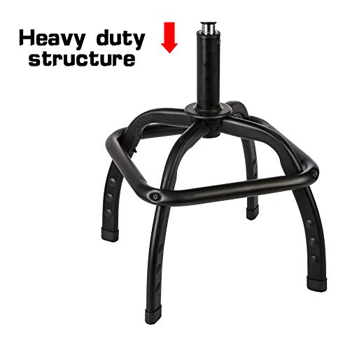 Aain LT13 Heavy Duty Garage Shop Stool for Garage,Adjustable Mechanic's Swivel Stool with Black - WoodArtSupply