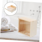 MAGICLULU Box Storage Wooden Box Wooden Tea Organizer Jewelry Chest Holder Jewelry Case Jewelry Trinket Case Household Kid Piggy Bank Wood Storage MAGICLULU