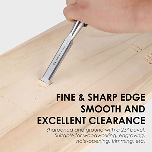 Olympia Tools Regular Pattern 0.5-Inch Blade Wood Chisel, 30-112 Olympia Tools