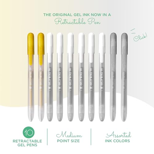  SAKURA Gelly Roll Retractable Gel Pens Colored