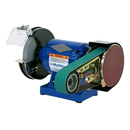Multitool 2" x 36", 1 hp Industrial Belt Grinder, 8" Bench Grinder with Multitool Grinders Belt Attachment MULTITOOL GRINDERS