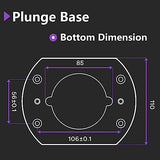 Dobetter Plunge Router Base For Compact Router, Aluminum Plunge Router Bracket Compatible with 65mm Diameter Palm Router-DBPB700 Dobetter