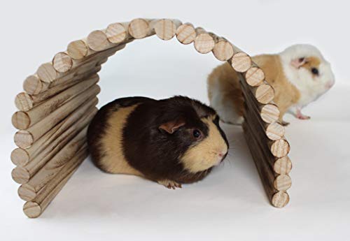 Flexible Wood Hideout - Extra Large - House, Tunnel, Ramp, Bridge, Tube for Guinea Pigs, Ferrets, Hedgehogs, Chinchillas, Small Rabbits, and Other Pulse Brands
