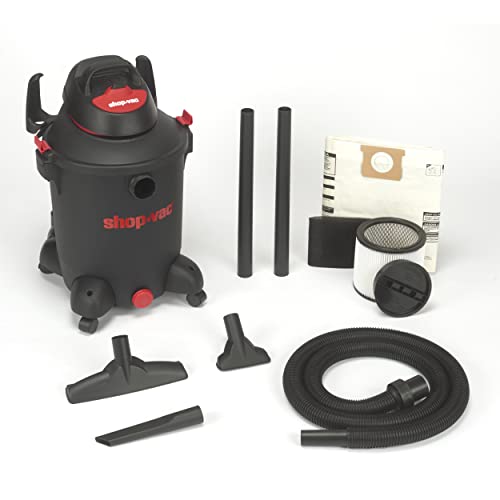 Shop-Vac 5982105 Wet Dry Utility Vacuum, 10 Gallon, 1-1/2 Inch x 8 Foot Hose, 70 CFM, (1-Pack) Shop-Vac