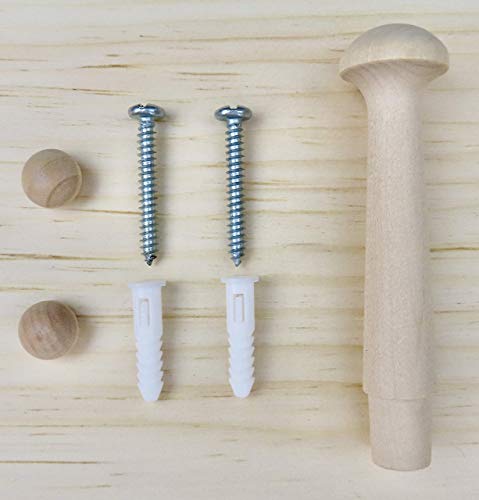 30" Shaker Peg Rack Unfinished WoodArtSupply