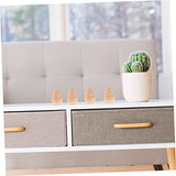 Ciieeo 10pcs Small Bamboo Shoots Flowerpot Ornament Wood Peg Doll Wood Doll Bodies Peg Doll Craft Christmas Stocking Stuffer DIY Craft Tree Ciieeo