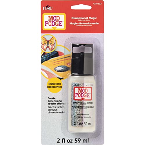 Mod Podge CS11332 Glitter Dimensional Magic, 2 oz, Iridescent Mod Podge