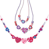 Melissa & Doug Created by Me! Heart Beads Wooden Bead Kit, 120+ Beads and 5 Cords for Jewelry-Making Melissa & Doug