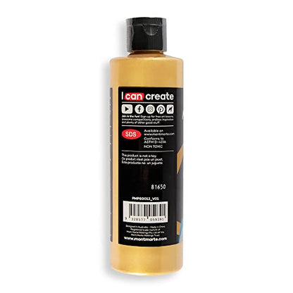 MONT MARTE SuperCell Pouring Paint 240ml - Gold - WoodArtSupply