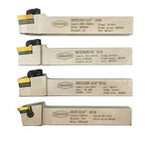 ASZLBYM 3/4'' inch CNC Lathe Indexable Turning Tool Holder with Nickel Plated,CNC Heavy-Duty Metal Lathe Bit Set with Tin Coated Carbide Turning ASZLBYM