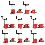 FLKQC 3/4" Wood Gluing Pipe Clamp Set | Pack of 8 Heavy Duty Pipe Clamps Quick Release Metal Pipe Clamp for Woodworking Workbench(8pcs 3/4") FLKQC