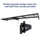 FLEXIMOUNTS 2-Pack 2x4ft Bike Storage Rack Garage Wall Shelves, 24-inch-by-48-inch, Black FLEXIMOUNTS