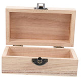 ARTIBETTER 4pcs Box wooden box craft storage unfinished wood crates book shelf decor retro jewelry case desk topper jewelry organizer tray tabletop ARTIBETTER