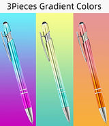 3 Pieces Pin Pen Weeding Pen Tool for Vinyl, Precision Weeding Pen Tools Quick Air Release Tool Pinpen Vinyl Pen Weeder Touch Screen Pen (Gradient aigHOMnE