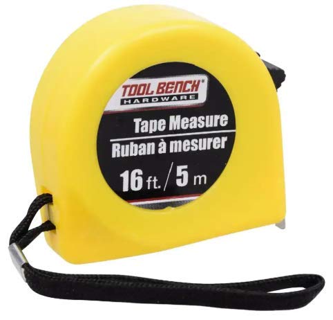 Tool Bench Hardware Tape Measure - 16 feet - WoodArtSupply