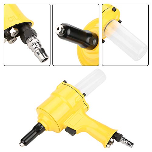 Rivet Nut Tool, Rivet Gun Kit, Pneumatic Tool Air Riveter Pistol Grip Rivet Gun Air Powered Riveting Tool 2.4/3.2/4.0/4.8mm, Pneumatic Rivet Gun Used - WoodArtSupply