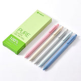 Kaco Eco Friendly Gel Ink Pens 5 Pieces 0.5mm Fine Point Black Ink Pen Set Retractable Office School Supplies Kaco